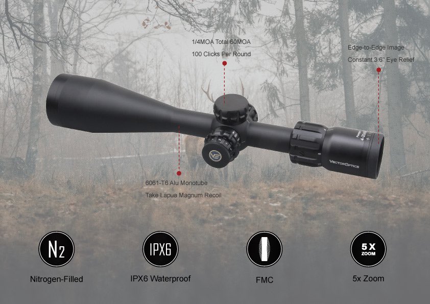 VECTOR OPTICS Paragon 4-20x50 1in Riflescope