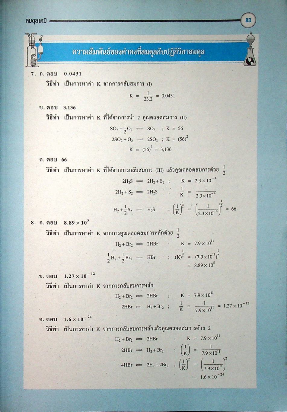 หนังสือชุดเสริมศักยภาพ FOCUS ON CHEMISTRY สมดุลเคมี
