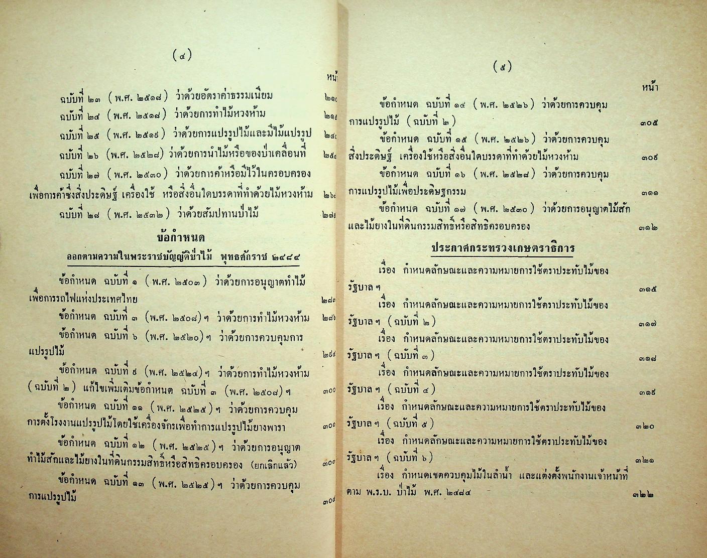 รวมกฎหมายป่าไม้ ว่าด้วยพระราชบัญญัติป่าไม้ พุทธศักราช ๒๔๘๔