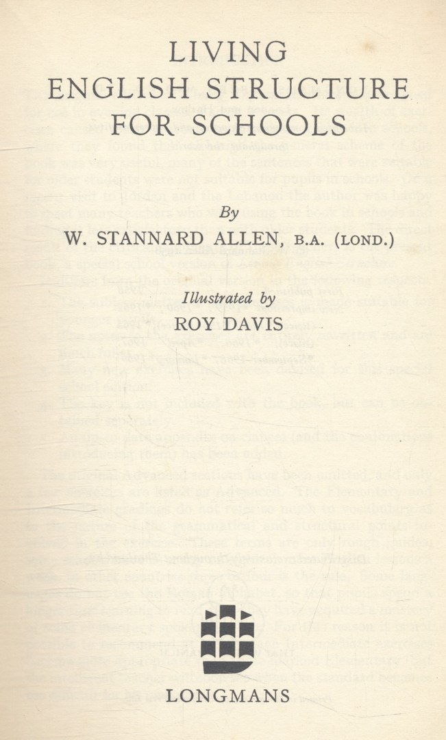 LIVING ENGLISH STRUCTURE FOR SCHOOLS