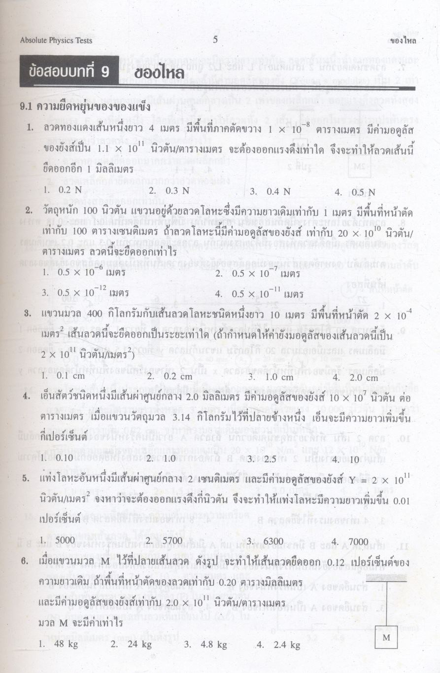 ABSOLUTE PHYSICS TESTS FOR O-NET & A-NET BOOK III ม.5 เล่ม 3 เทคนิคตะลุยโจทย์ฟิสิกส์ O-NET & A-NET ม.5 เล่ม 3 และเข้ามหาวิทยาลัย 3,500 ข้อ