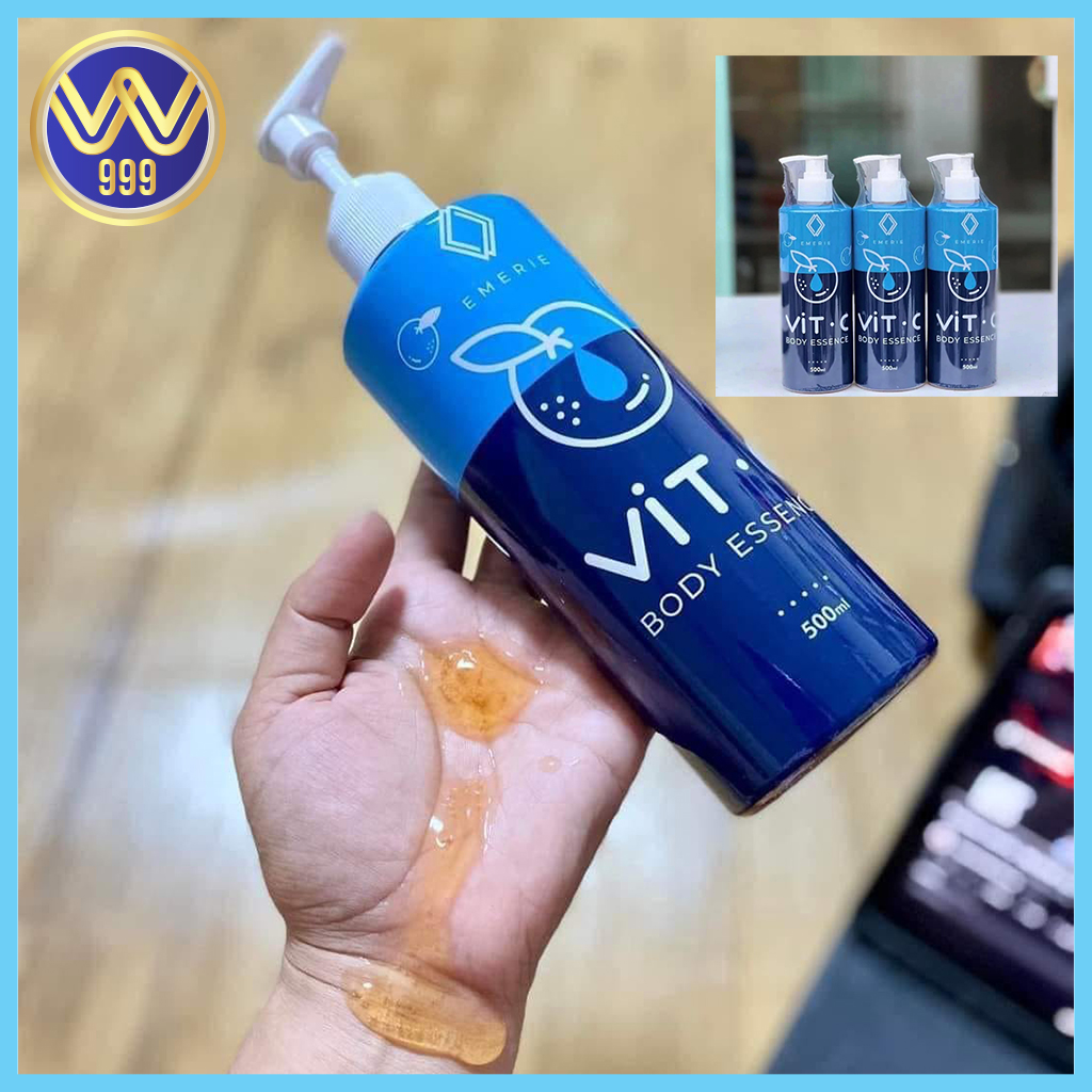 โลชั่นวิตซีพัชชา พิมรี่พาย EMERIE Vit C Body Essence อีเมอรี่ วิทซี บอดี้ เอสเซ้นท์ ขนาด 500ml
