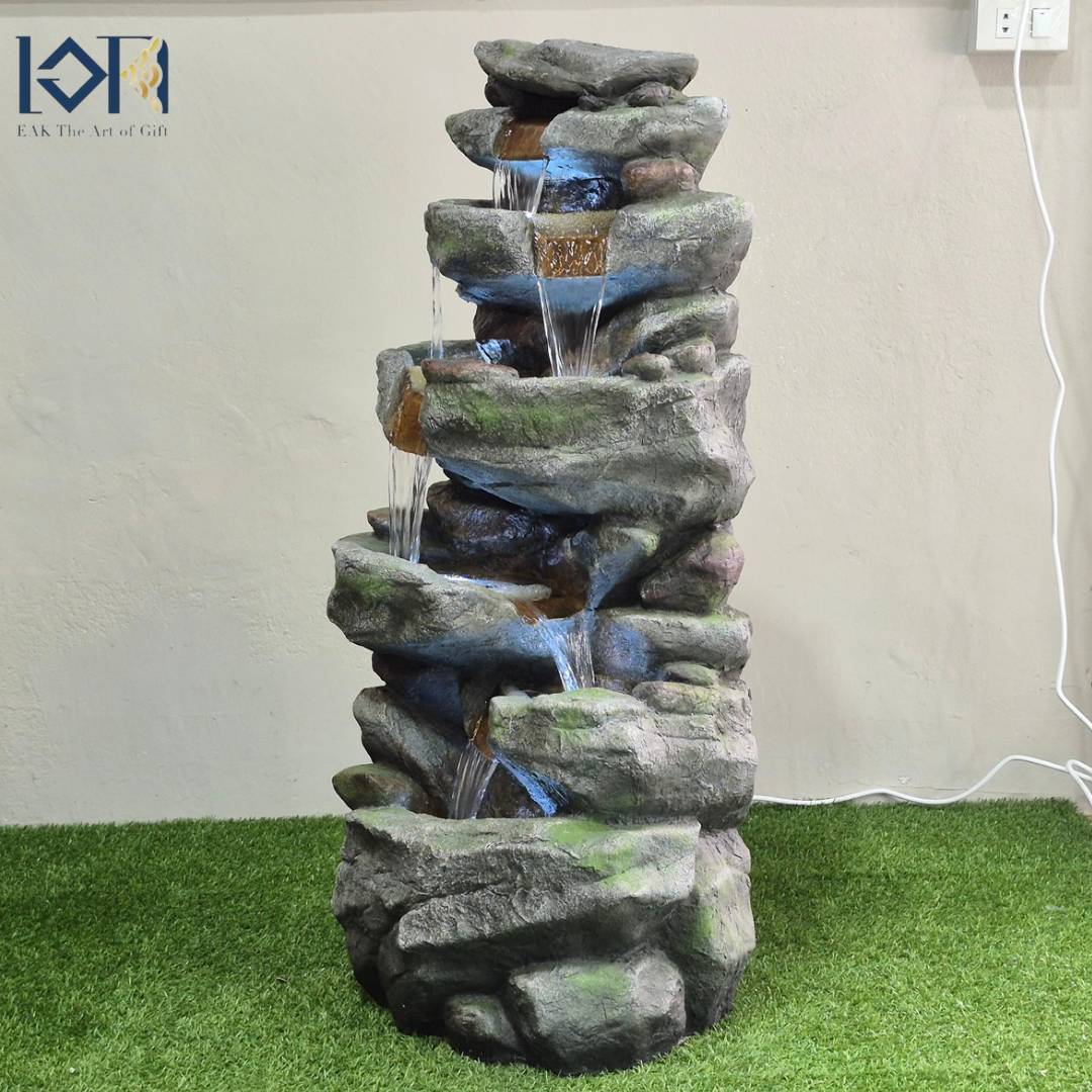 น้ำพุหน้าบ้าน รุ่นรหัสสินค้า200015 อ่างน้ำพุสำเร็จรูป บ่อน้ำพุจัดสวน น้ำพุน้ำล้นแต่งบ้าน น้ำล้นมงคลฮวงจุ้ย