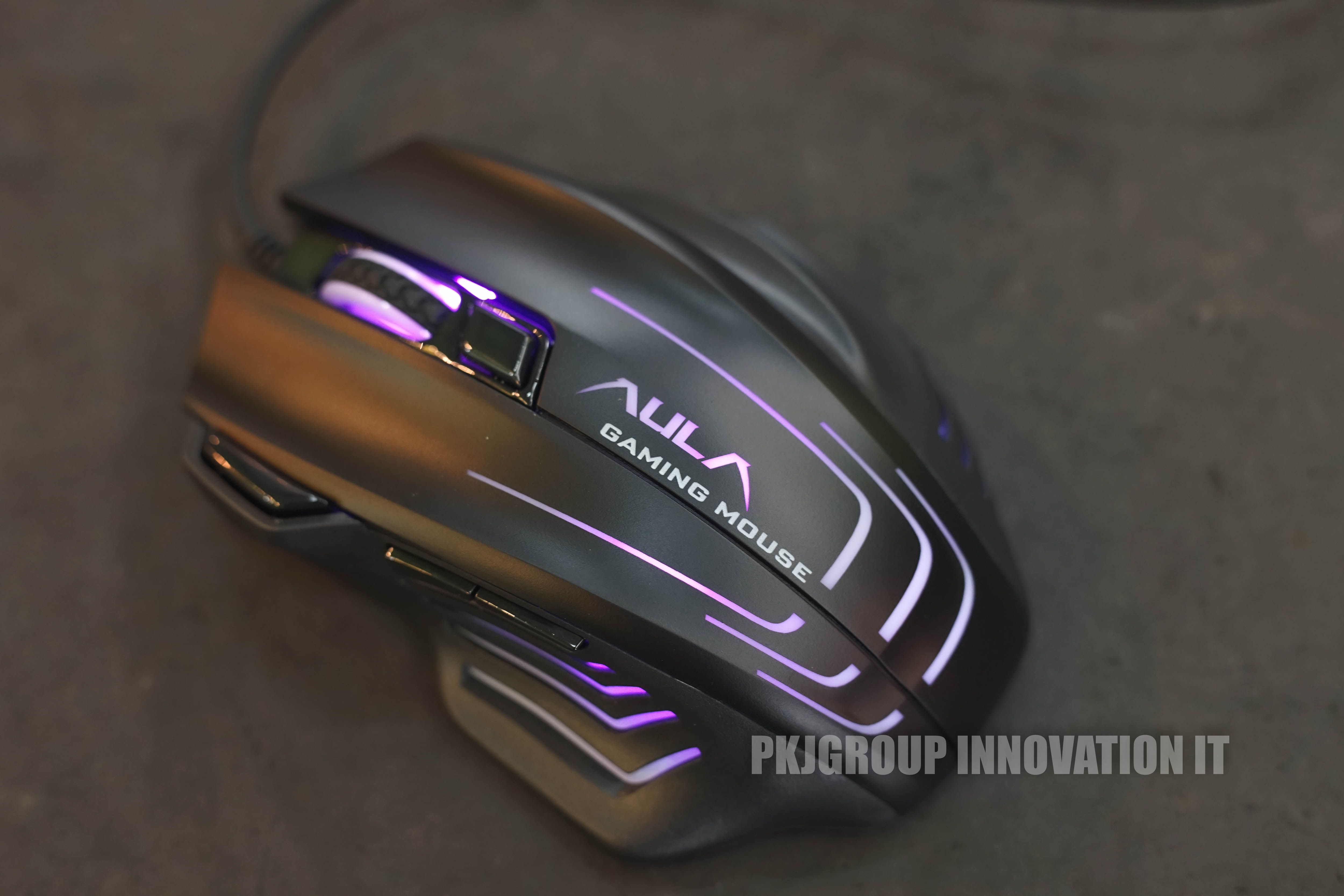 เมาส์เกมมิ่ง Aula S18 DPI 4ระดับ เมาส์เมมโมรี่ ทรงโค้งสูง จับถนัดมือ ตัวถ่วงน้ำหนัก 5 ชิ้น ปก. 2 ปี