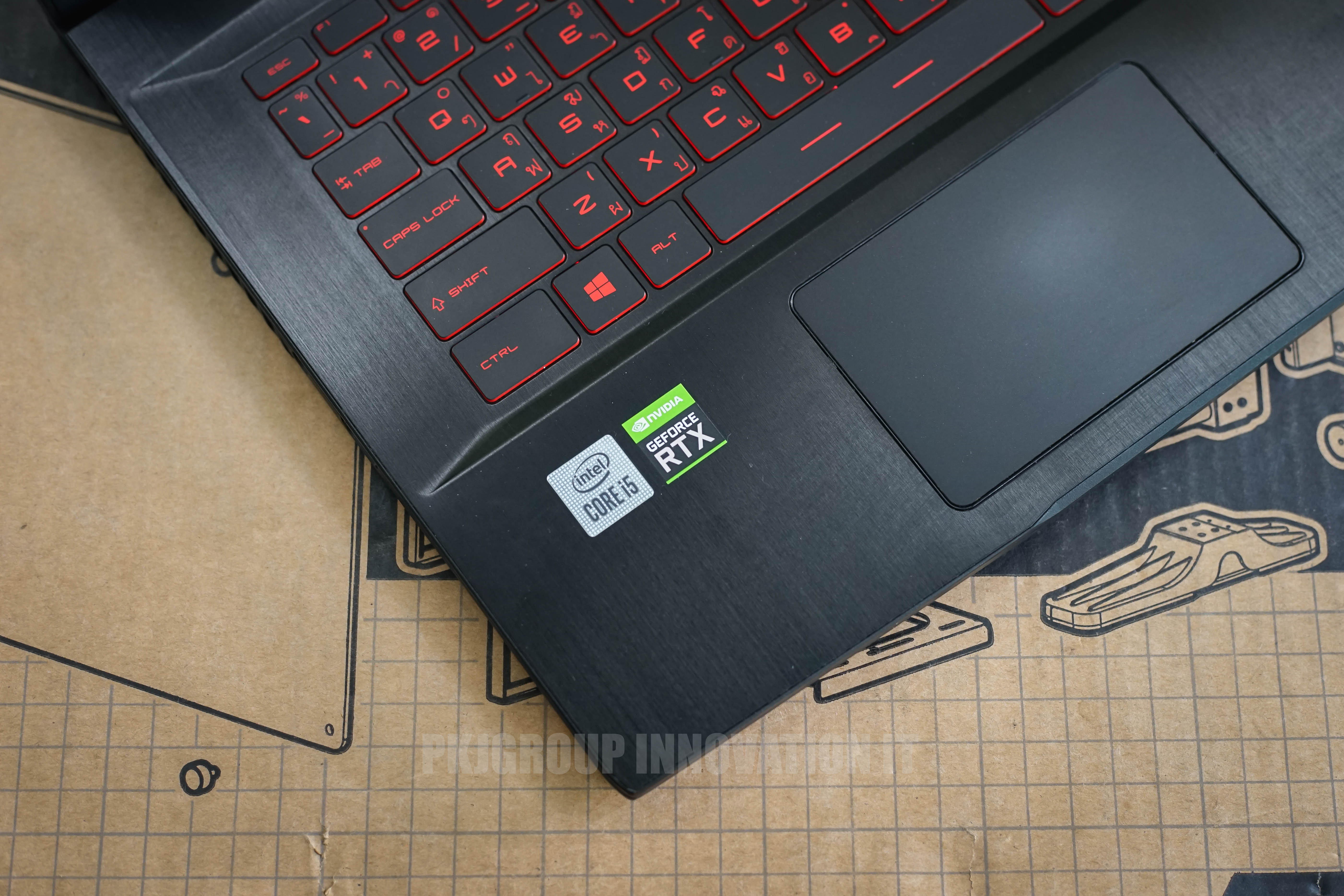 โน๊คบุ๊คเล่นเกมมือสอง MSI GF65-10UE233TH i5-10200H RAM 16 GB RTX3060