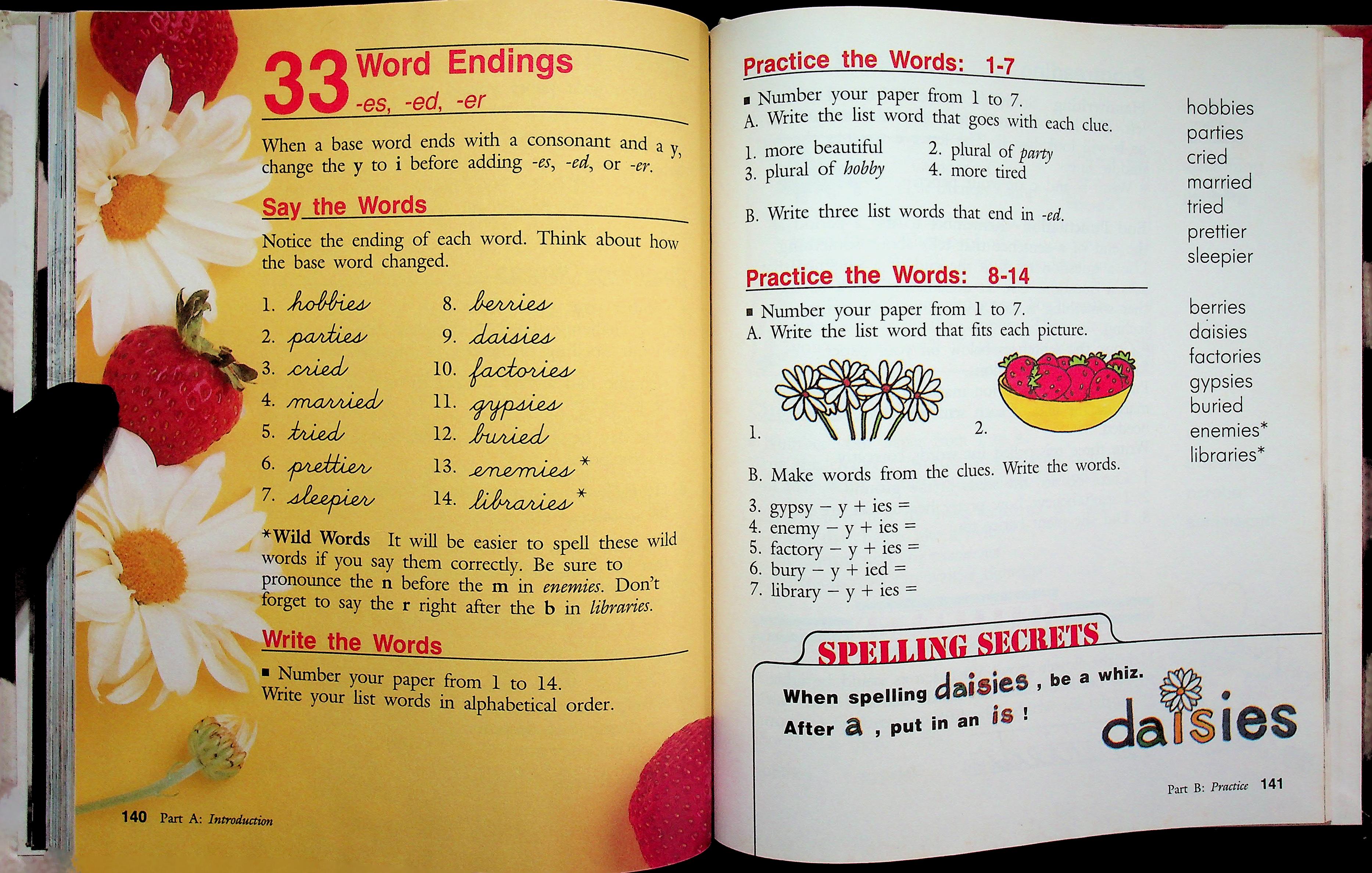 SPELLING : WORDS AND SKILLS