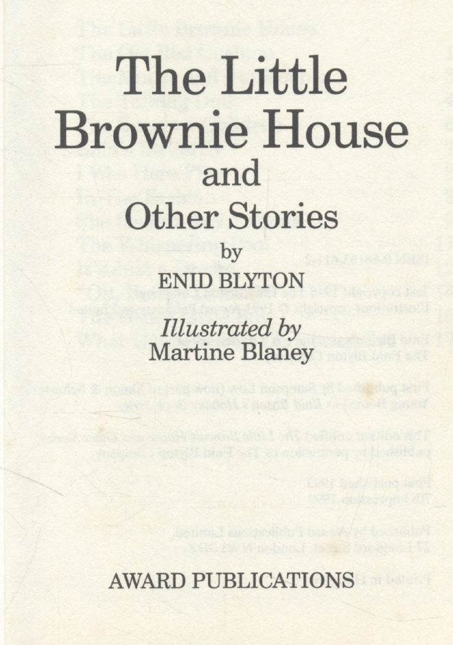 The Little Brownie House and other stories