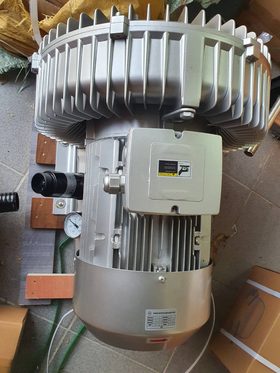 พัดลมโบรเวอร์เป่าอากาศ และ ดูดอากาศ Ring Blower JQT 5500W 380V ขนาด 7.5 แรงม้าใช้ลมดูดหรือลมเป่าสำหรับงานอุตสาหกรรม