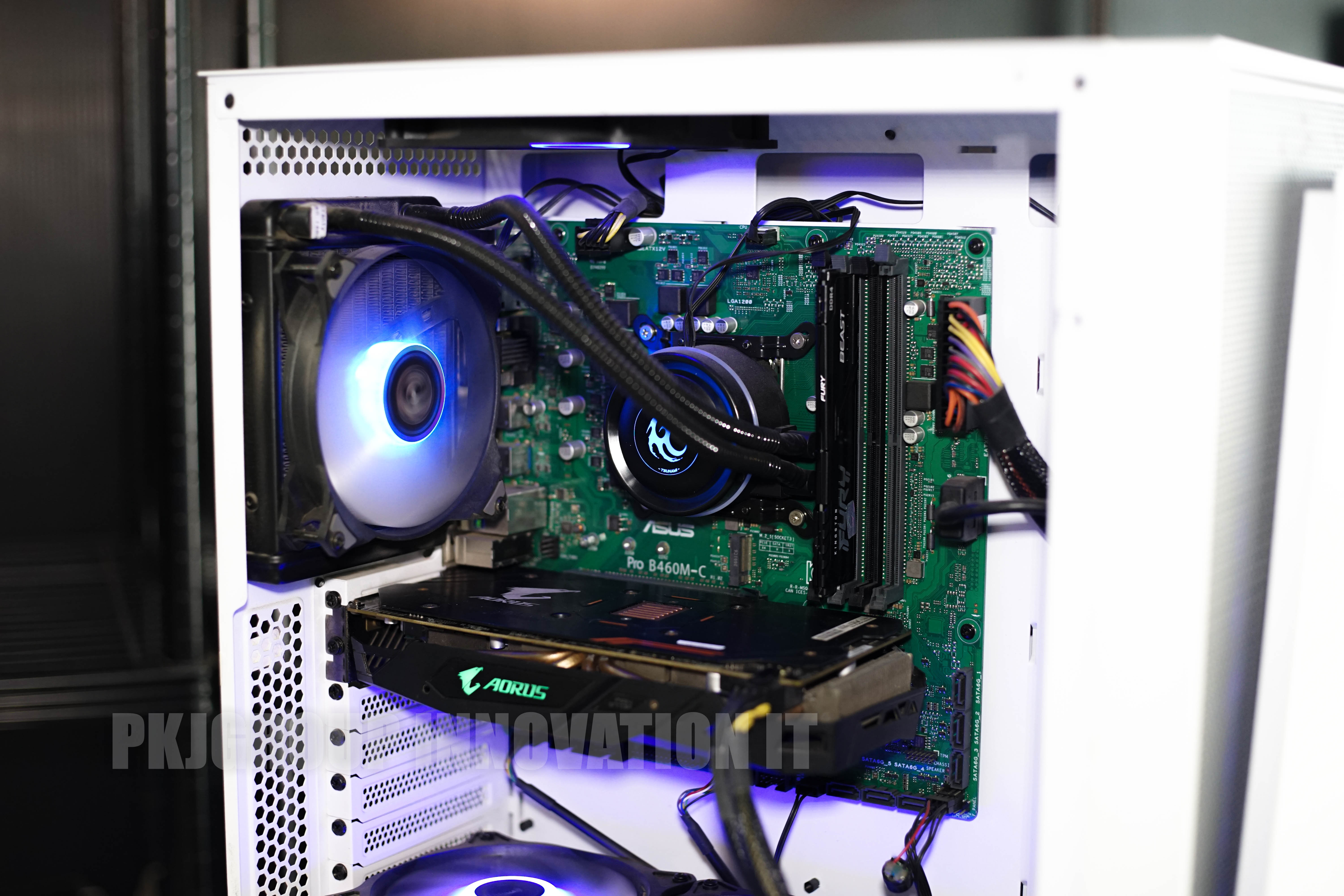 คอมเล่นเกมมือสอง i7-10700k RAM 8GB m.2 1 TB RX570 ชุดน้ำ Tsunami 1 ตอน