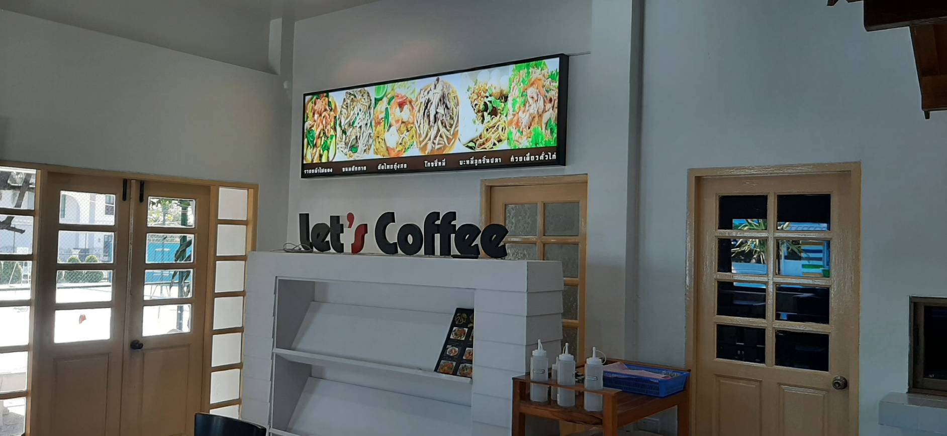 รับทำป้ายเมนูร้านอาหาร ป้ายเมนูมีไฟ งานป้ายร้านเมนูอาหาร