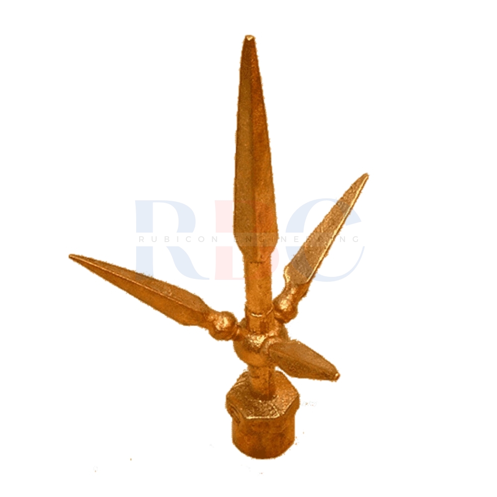 STEEL CITY AT31 ล่อฟ้า 3 แฉก 1/2″ (3 V-Shape Air Terminals) สำเนา