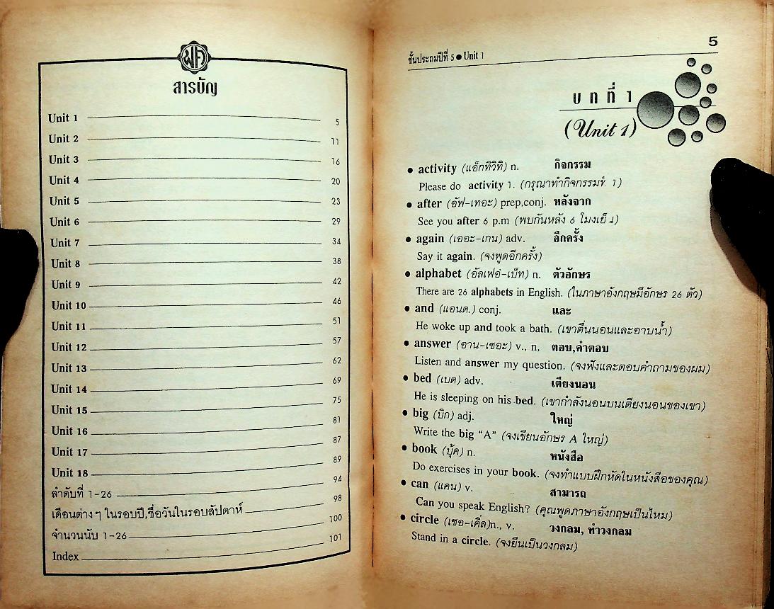 ประมวลศัพท์ ชั้นประถมศึกษาปีที่ 5 On the Springboard