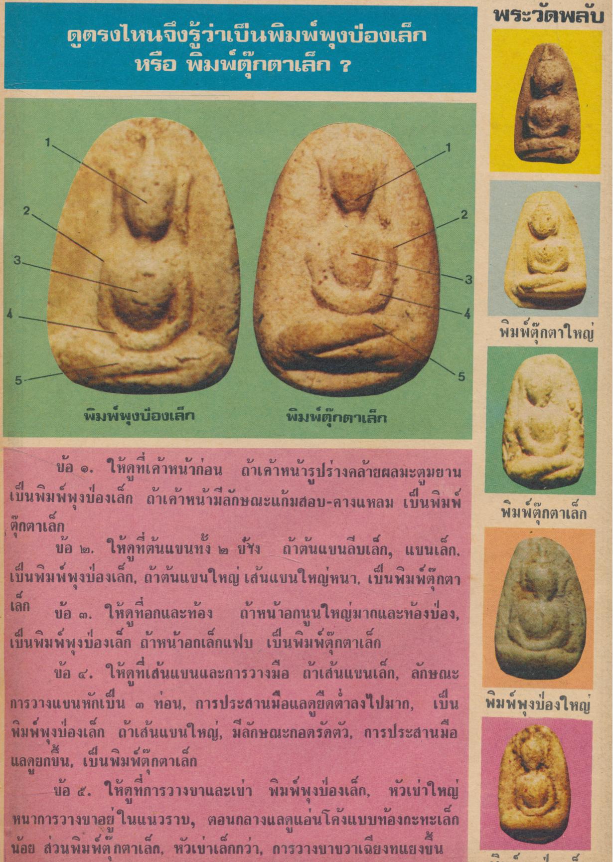 "เหนือโลก"ฉบับ..ชี้เอกลักษณ์-ตำหนิ พระเครื่อง ชุดที่ ๓