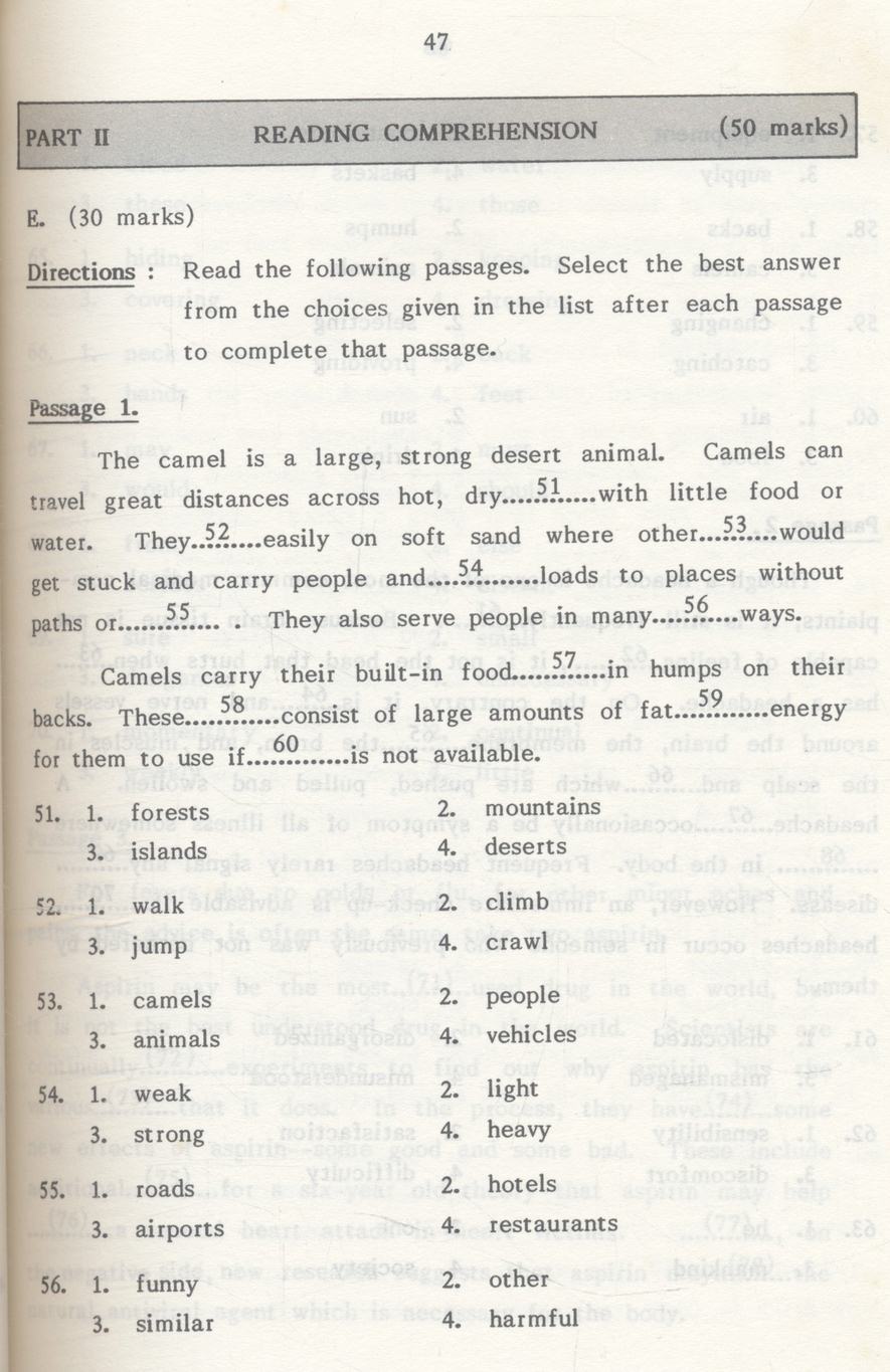 เฉลยข้อสอบ ภาษาอังกฤษ กข เตรียมสอบเข้ามหาวิทยาลัย
