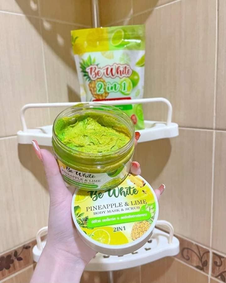 Be White บีอีไวท์ บอดี้มาร์ค & สครับสับประรดมะนาว