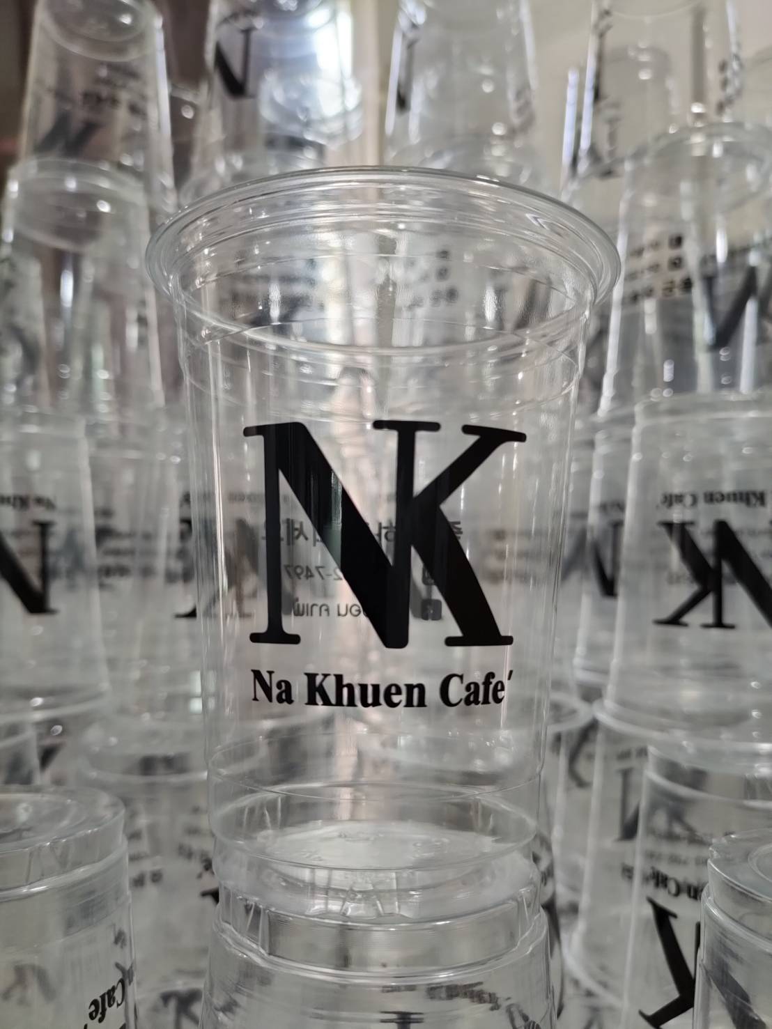 แก้ว PET-FC (หนากลาง+เพิ่มพื้นที่พิมพ์) ปาก 98 ขนาด 16 ออนซ์ (ยกลัง 1000 ใบ)