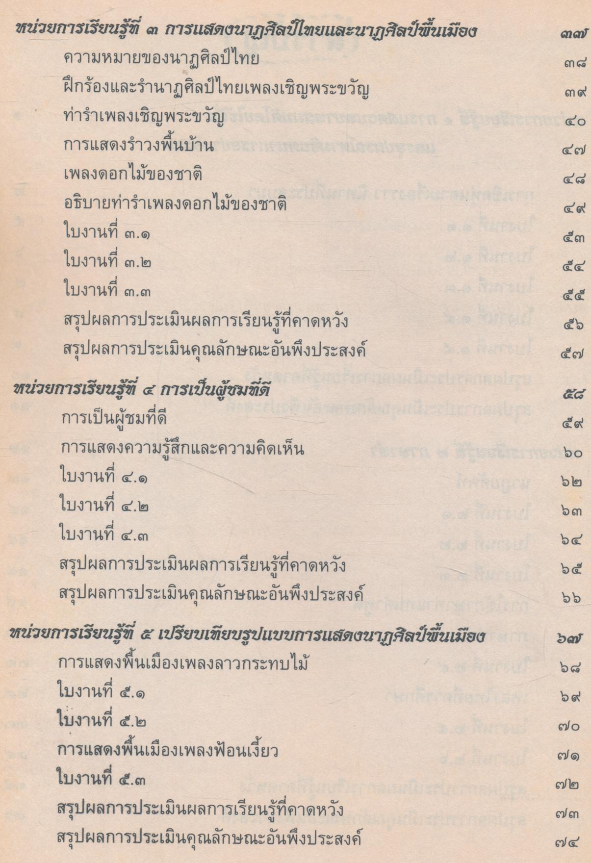 หนังสือชุดสาระการเรียนรู้พื้นฐาน นาฏศิลป์ ๔ ชั้นประถมศึกษาปีที่ ๔