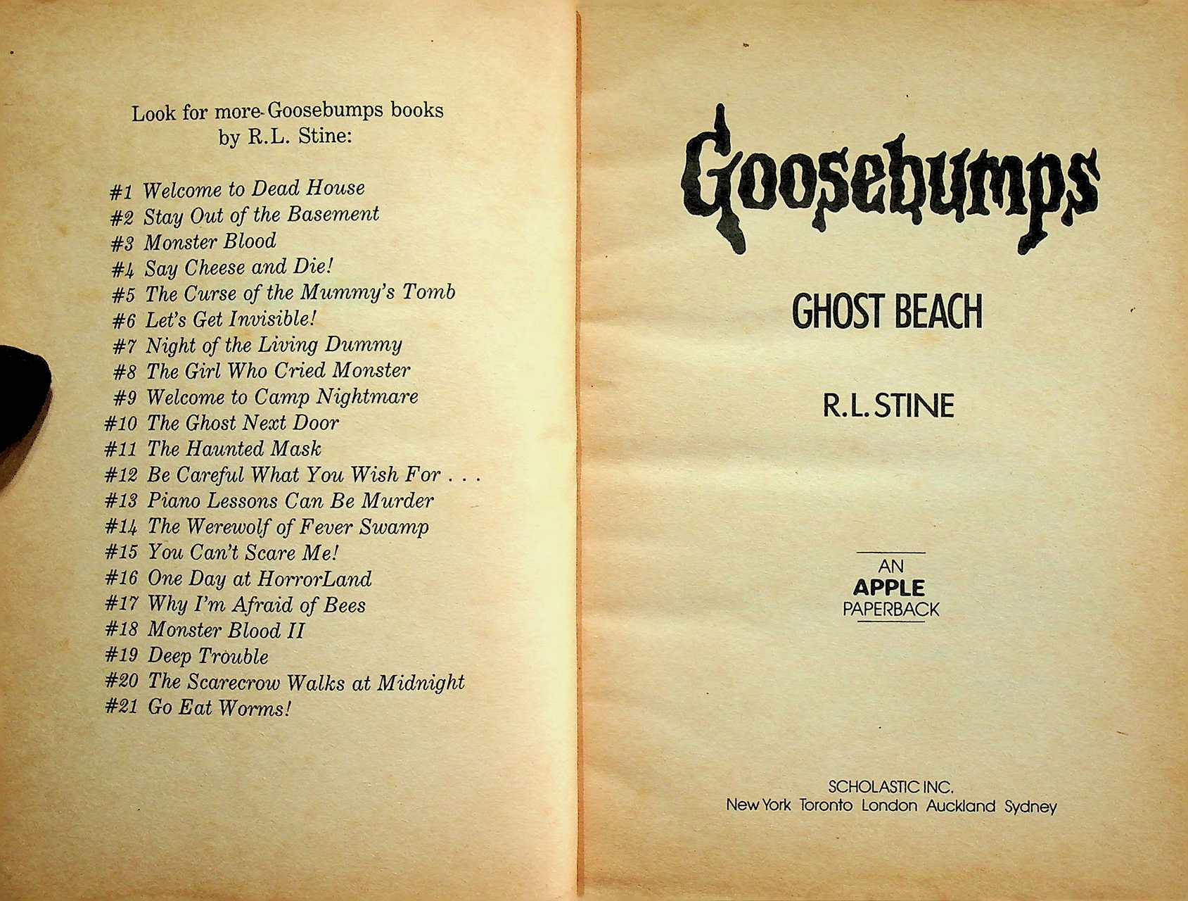Goosebumps GHOST BEACH