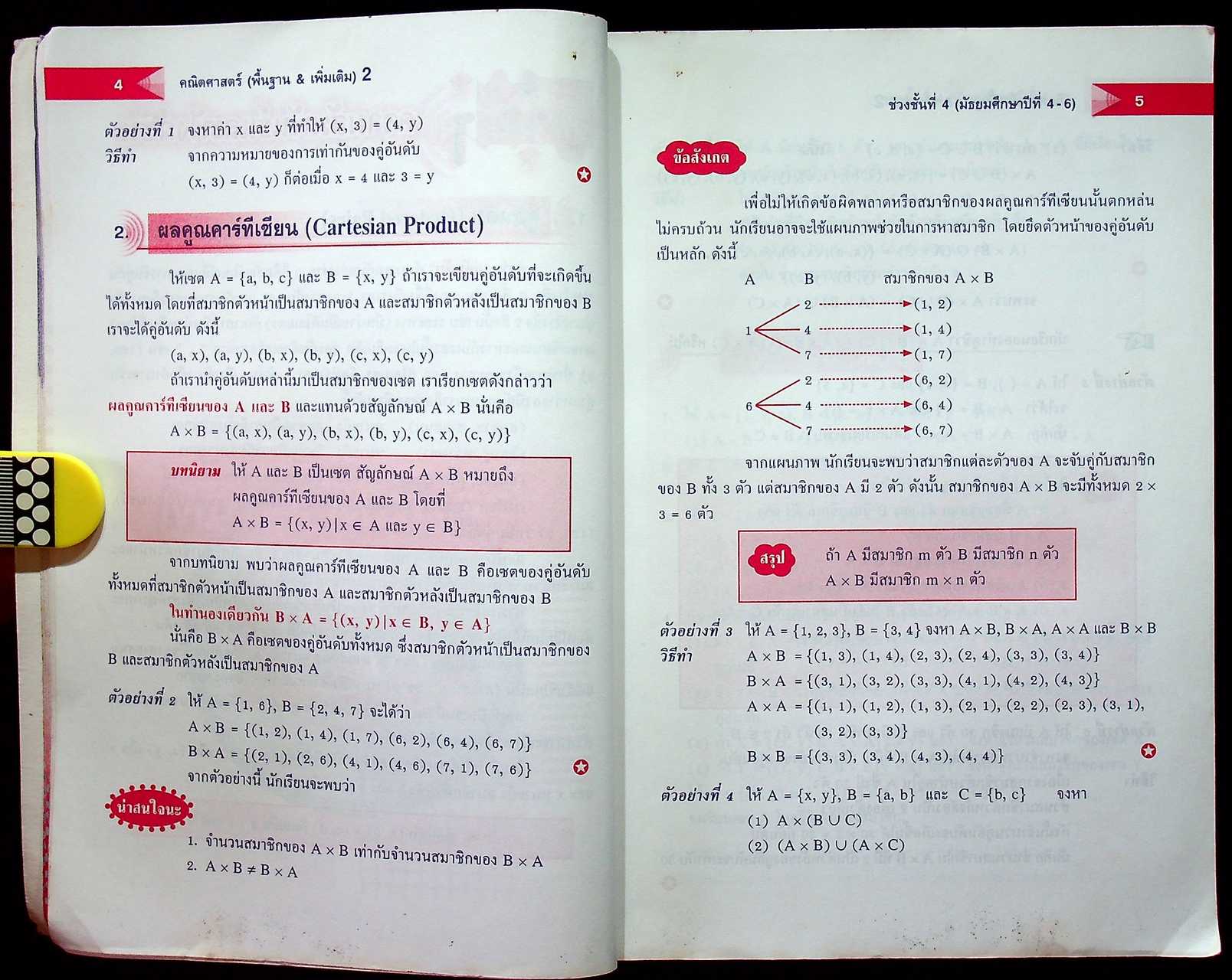 คณิตศาสตร์ พื้นฐาน+เพิ่มเติม 2 ช่วงชั้นที่ 4 (มัธยมศึกษาปีที่4-6)