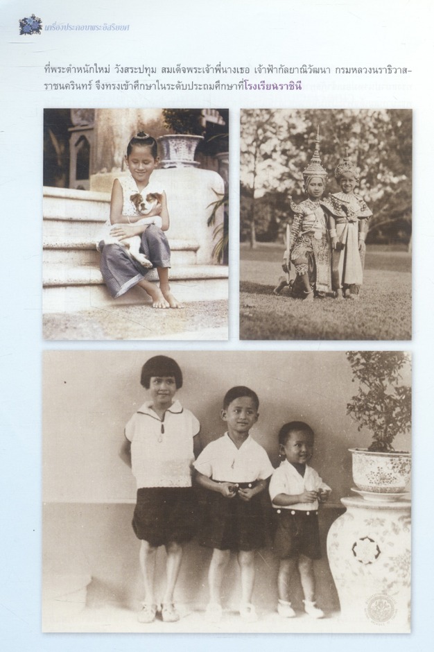 เครื่องประกอบพระอิสริยยศ สมเด็จพระเจ้าพี่นางเธอ เจ้าฟ้ากัลยาณิวัฒนา กรมหลวงนราธิวาสราชนครินทร์