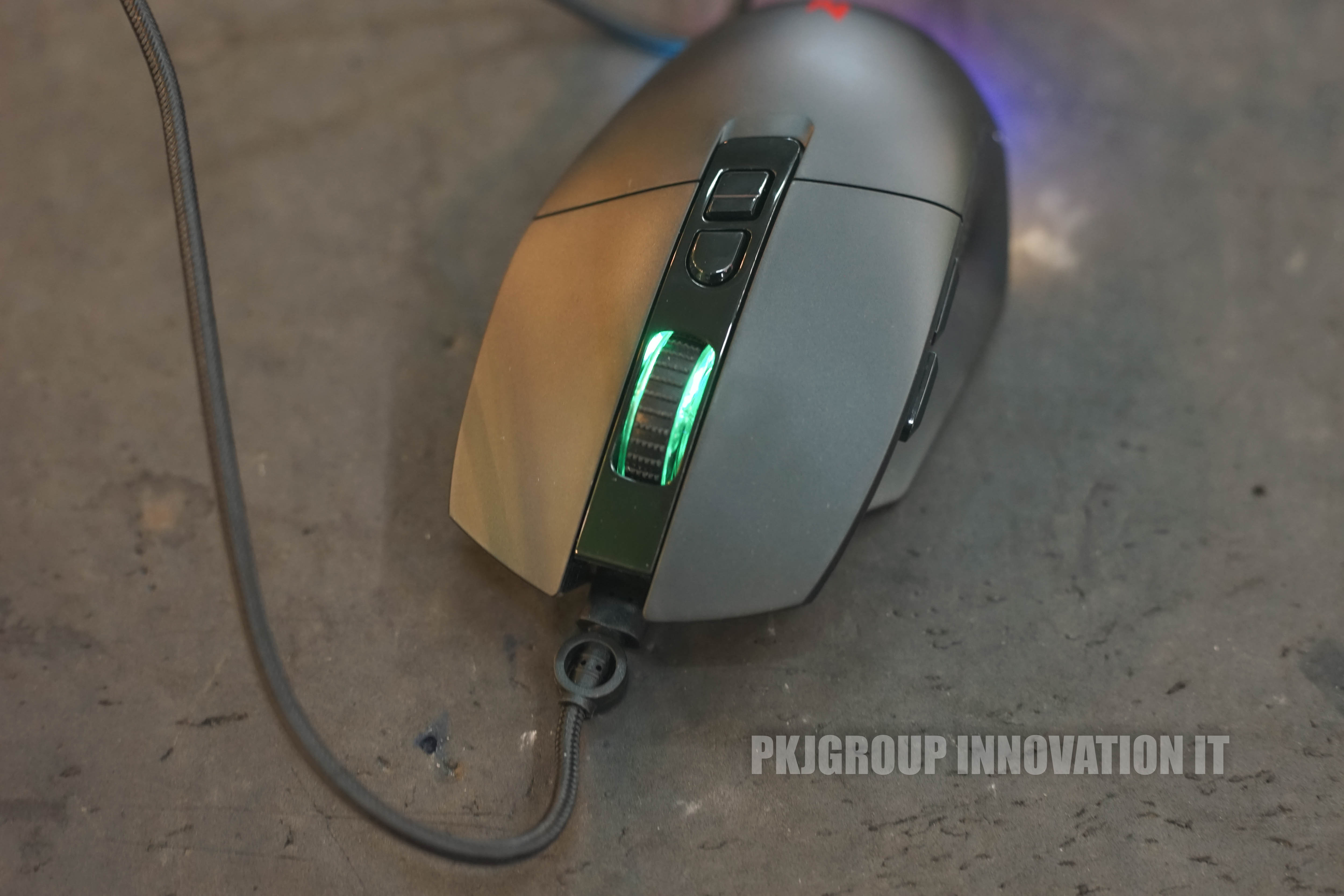 เมาส์เกมมิ่ง Acer Nitro RM145 ปรับ DPI ได้ 5 ระดับ สายถักยาว 1.6 เมตร แข็งแรง ทนทาน ไฟ RGB หลายโหมด