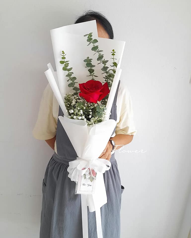 ช่อดอกกุหลาบ 1 ดอก