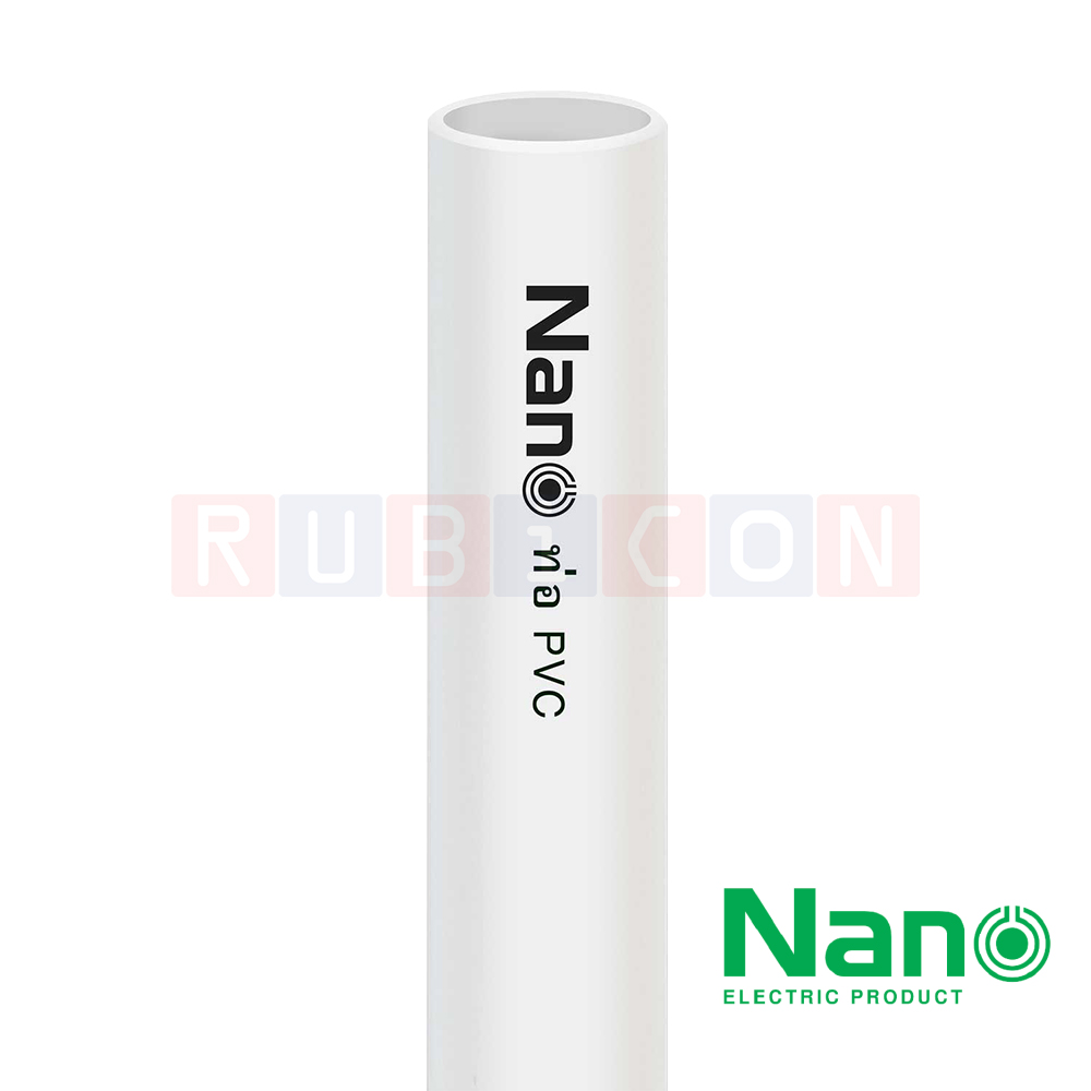NNPP ท่อร้อยสายไฟ uPVC สีขาว ขนาด 16มม,20มม,25มม,32มม,40มม,50มม ความยาว 2.90เมตร (UPVC CONDUIT) NANO