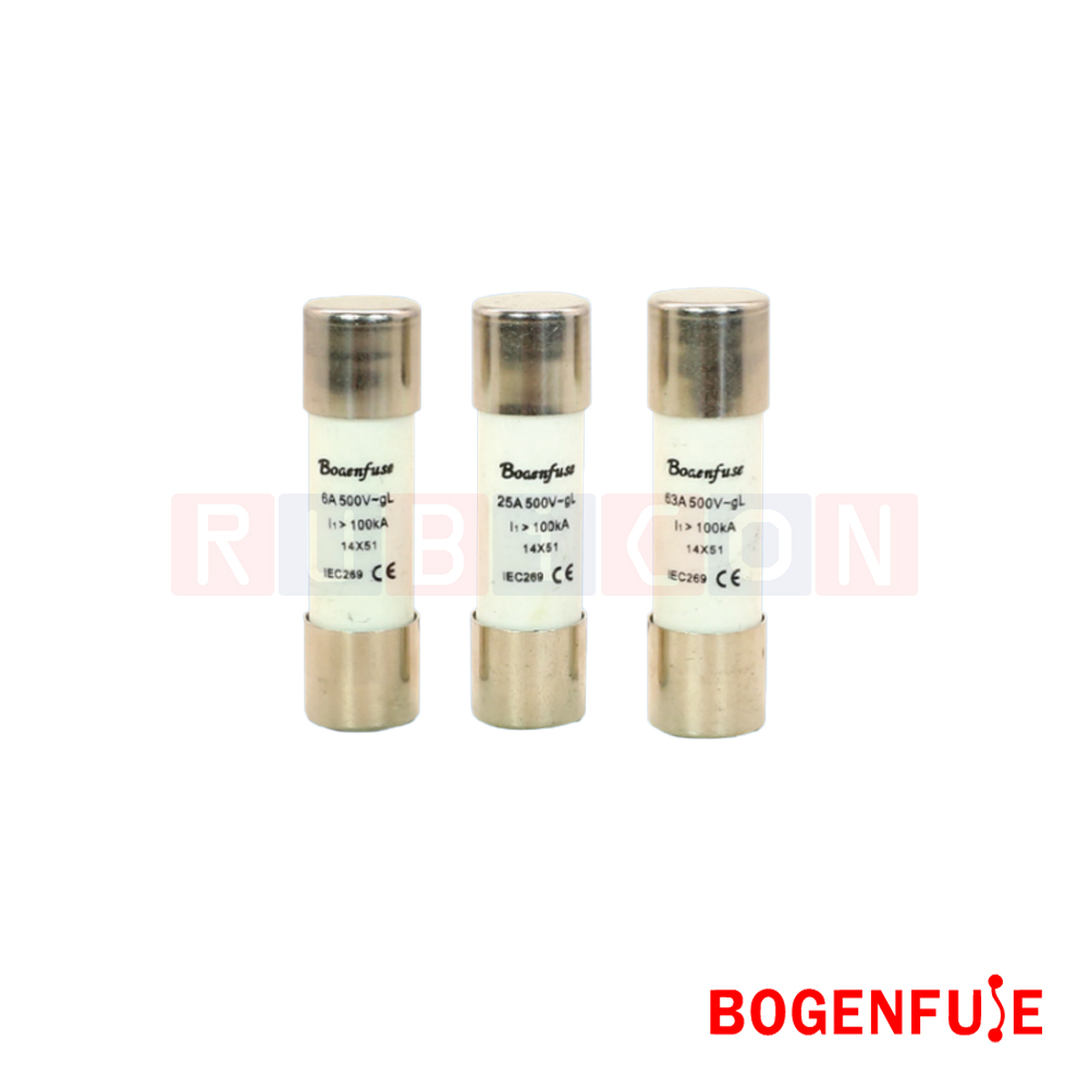 BOGENFUSE gL-14 25A 500V ฟิวส์กระบอก (CYLINDER FUSE) ขนาด 14x51 mm.
