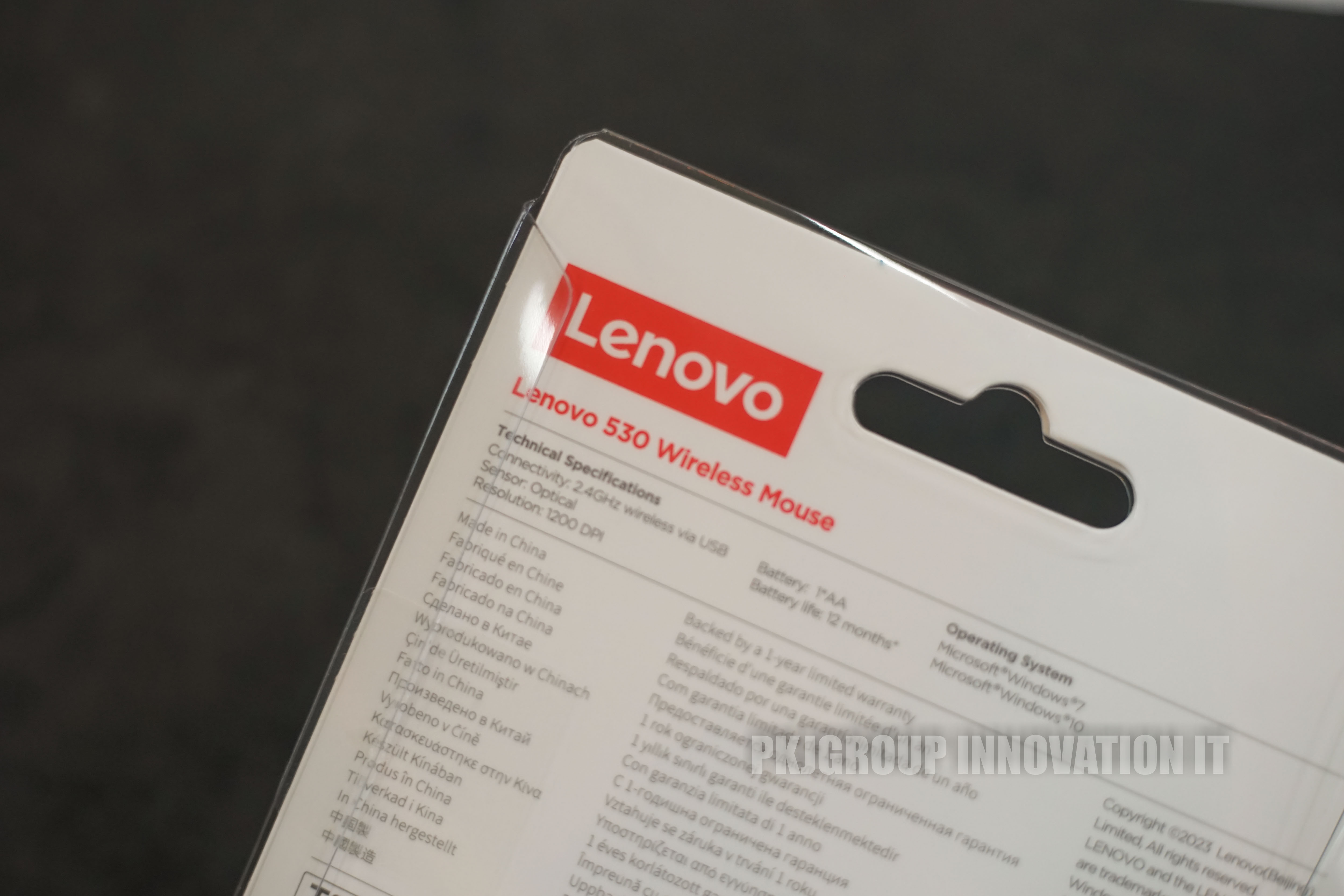 เมาส์ไร้สายของใหม่ Lenovo 530 Wireless mouse สี GRAPHITE ของแท้ ประกัน 1 ปี