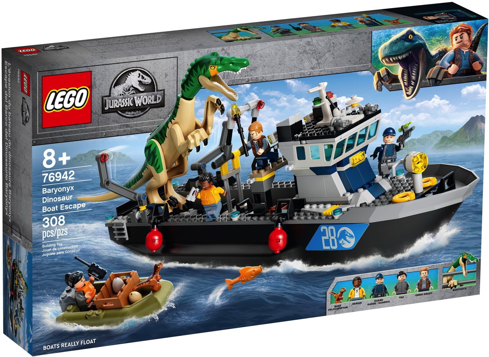 **MTS Toys**เลโก้ Lego 76942 Jurassic World : Baryonyx Dinosaur Boat Escape