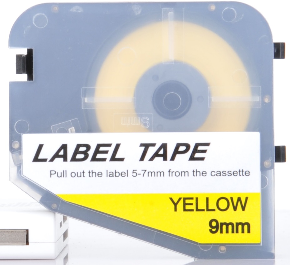 9 MM LABEL TAPE YELLOW (สำหรับ LK320)