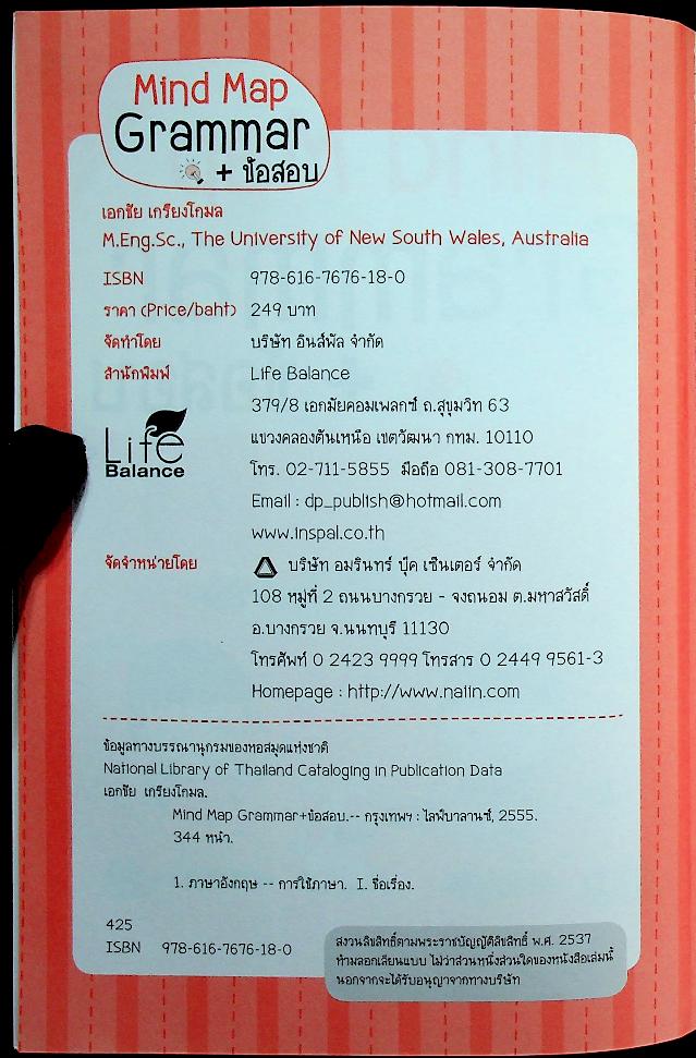 Mind Map Grammar + ข้อสอบ