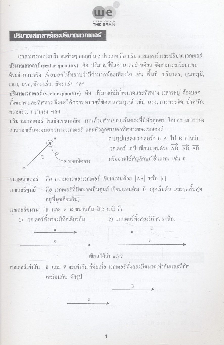 We By The Brain เอกสารประกอบการเรียน วิชา คณิตศาสตร์ ม.5 เรื่อง เวกเตอร์สามมิติ