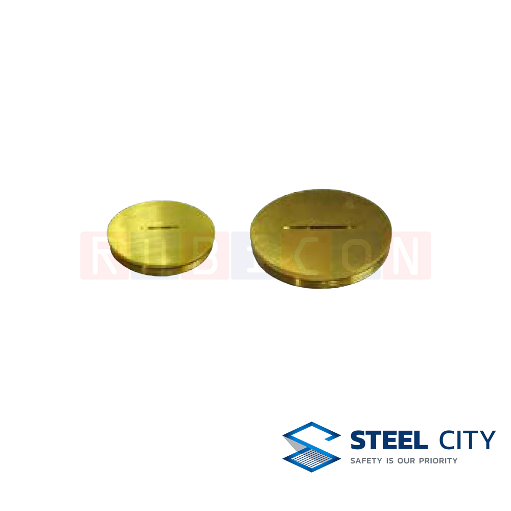 STEEL CITY ลูกอุดทองเหลืองสำหรับฝาทองเหลือง (CLOSE-UP PLUG FOR FLOOR OUTLET BOX)