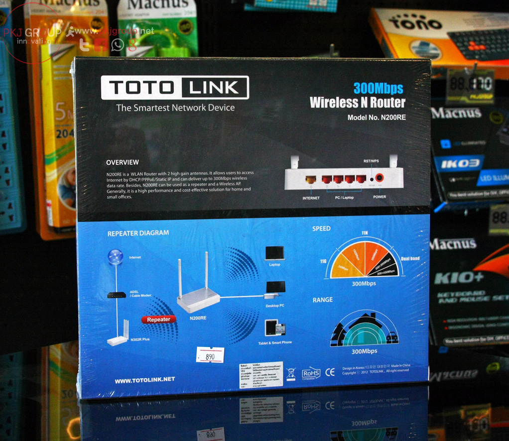 TOTO-LINK N200RE 300Mbps