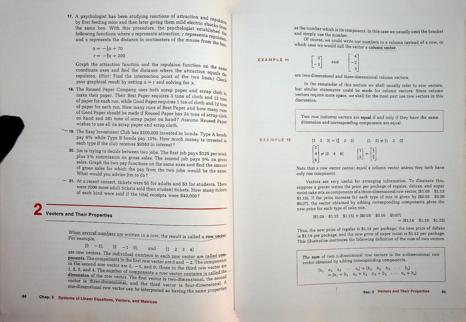 Finite Mathematics with Application to Business and the Social Sciences