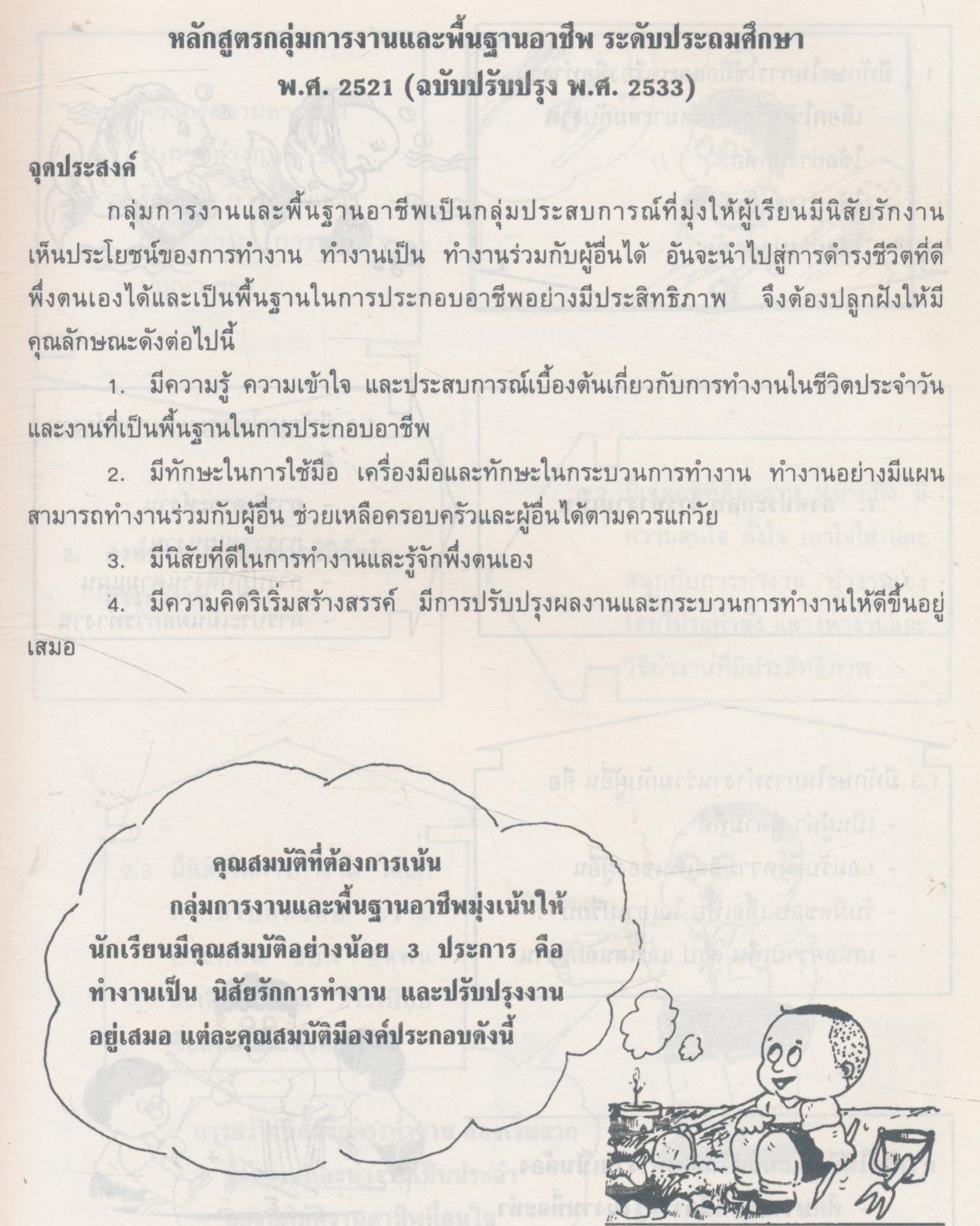 การวัดและประเมินผลในชั้นเรียน กลุ่มการงานและพื้นฐานอาชีพ