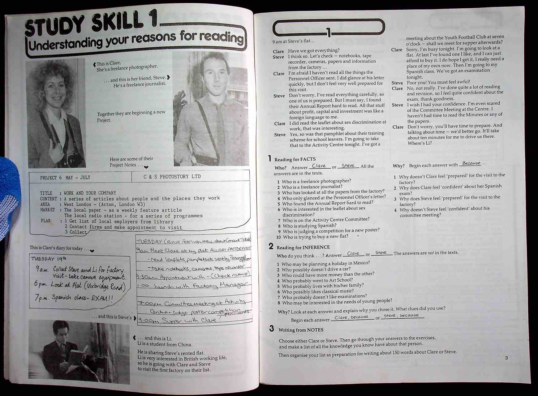 หนังสืออ่านเพิ่มเติมภาษาอังกฤษ ระดับมัธยมศึกษา STUDY SKILLS FOR READING