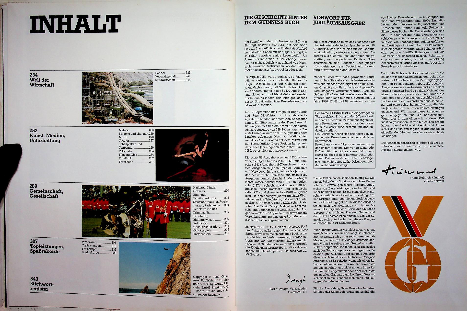 GUINNESS BUCH DER REKORDE 1990 (ฉบับภาษาเยอรมัน)