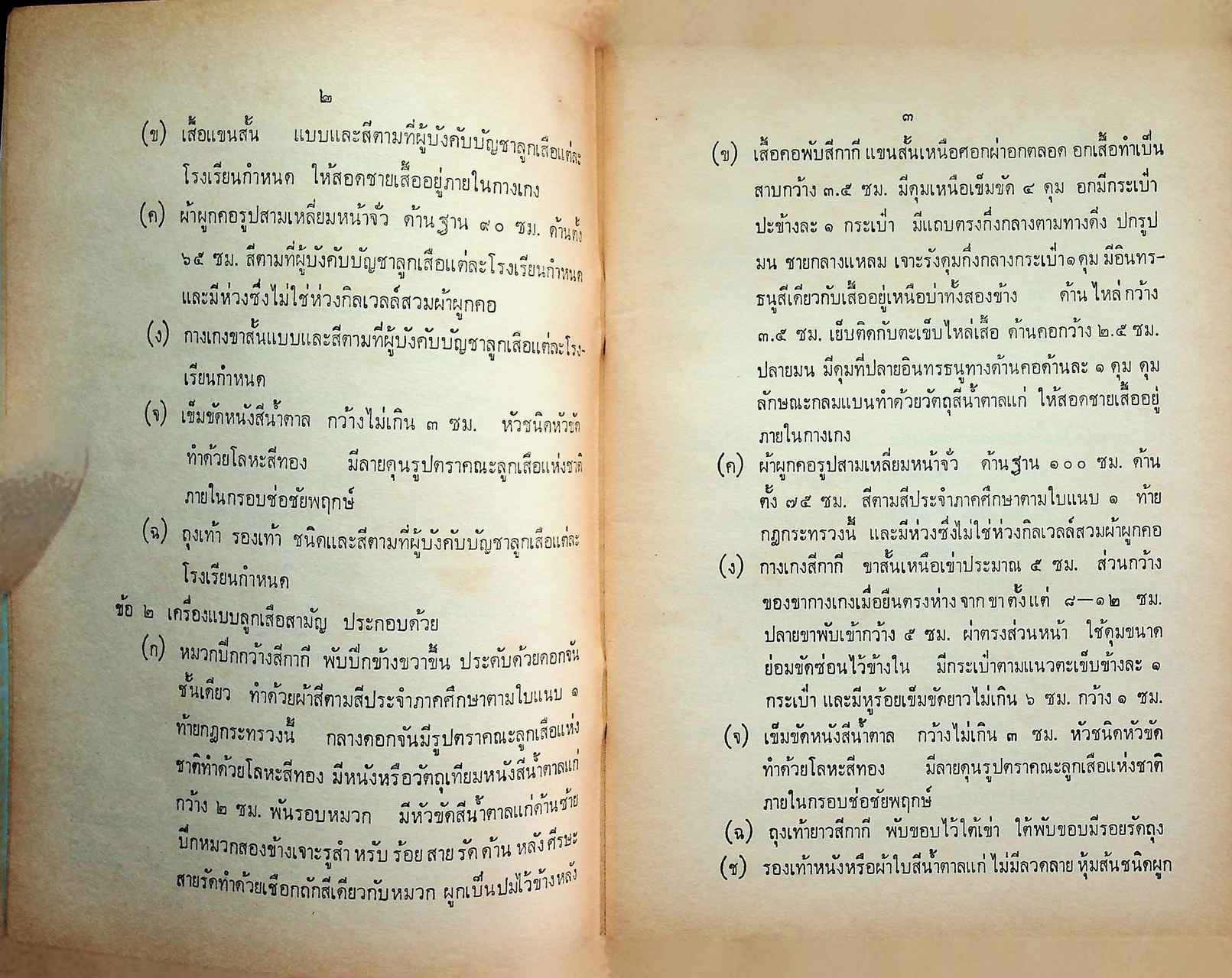 กฎกระทรวงว่าด้วยเครื่องแบบลูกเสือ