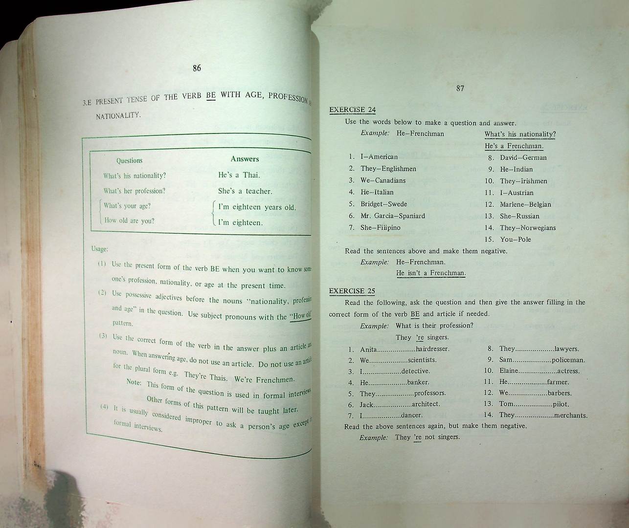 ENGLISH GRAMMAR FOR THAI SPEAKERS VOLUME 1