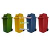 ถังขยะแยกประเภท ขนาด 120 ลิตร พร้อมล้อเข็น ฝา 2 ช่องทิ้ง