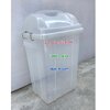 ถังขยะพลาสติก ใส ทรงเหลี่ยมฝาแกว่ง 30 ลิตร
