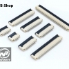 ช่องสายแพร Pitch 0.5mm Socket FFC Flexible Flat Cable 4P 6P 8P 10P 12P 14P 16P 18P 20P 22P 24P 26P 28P 30P 32P 34P 36P 40P 50P 54P 60P