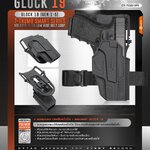 🇹🇭 701 ไทยแลนด์ แทคติคอล CYTAC ซองปลดนิ้วโป้ง Glock19 + เพลทลดต่ำ