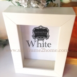 (น้องสโนว์)กล่องทรงลึก สีขาว พื้นขาว