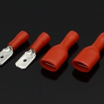 หางปลาต่อสายไฟ 10 คู่ Red LHLL Crimp Terminals
