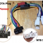 ปลั๊กตรงรุ่น Toyota สำหรับ 2din Pioneer ไม่ตัดต่อสายไฟ