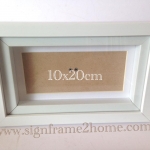 กรอบทรงลึกสีขาว 2 ชั้น พร้อมเสริมโฟโต้เม้า ขนาด10x20cm