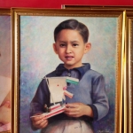 กรอบรูปไม้สีทอง 1" พระบรมฉายาลักษณ์ และ พระบรมสาทิสลักษณ์ ของพระบรมวงศานุวงศ์ ครั้นทรงพระเยาว์